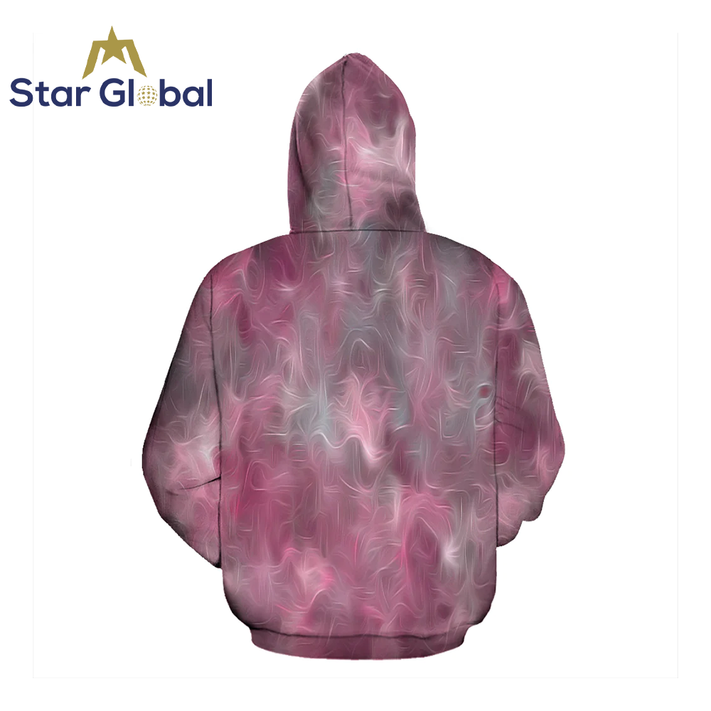 Abstract Pink Hoodie